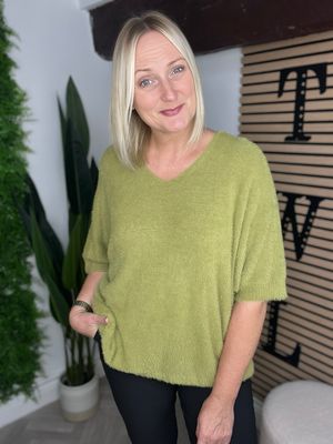 Soft Eyelash Jumper - Black