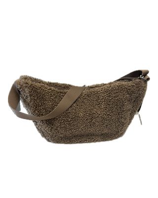 Borg Crossbody Bag - Hazelnut