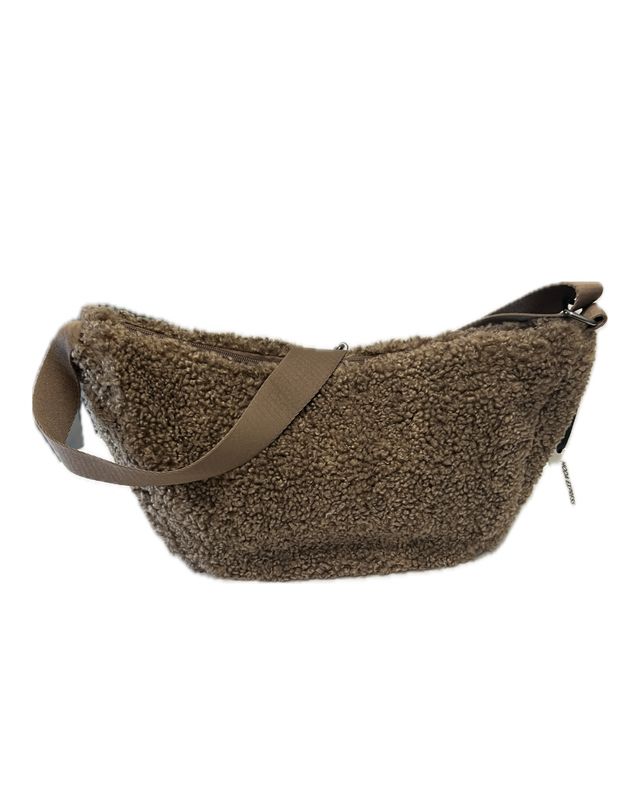 Borg Crossbody Bag - Hazelnut