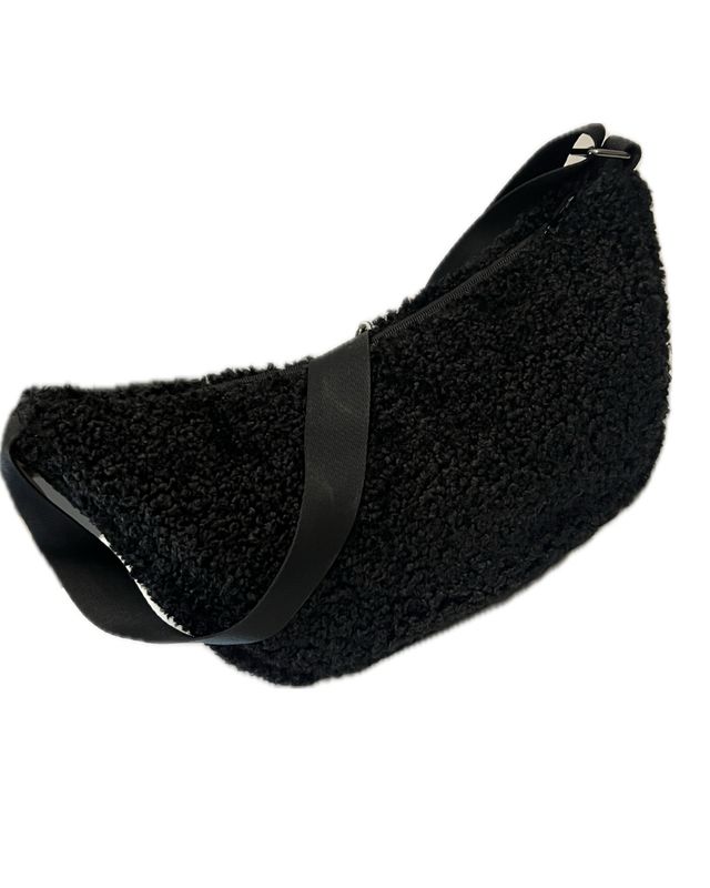Borg Crossbody Bag - Black