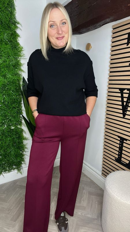 Pin Tuck Straight To Wide leg Trouser - Wide