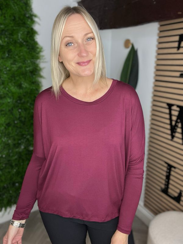 Soft Jersey Base Layer - Wine