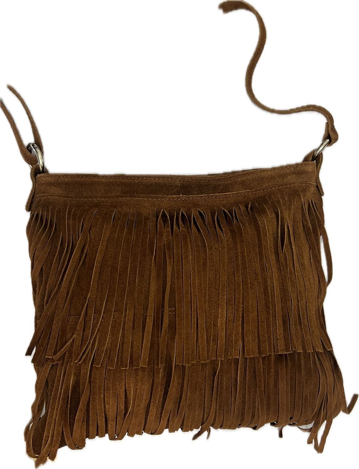Real Suede Tassel Back - Tan