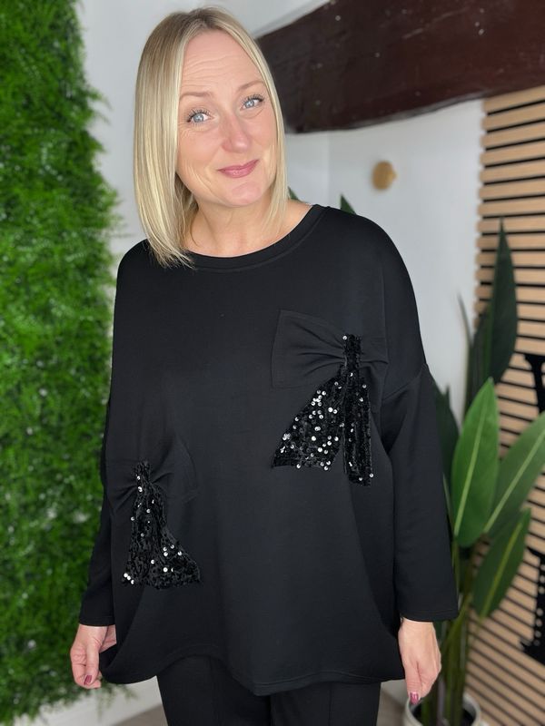 Scuba Bow Top - Black