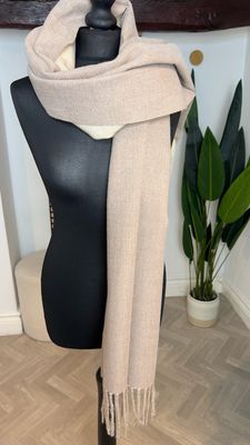 Reversible Scarf - Camel & Oatmeal