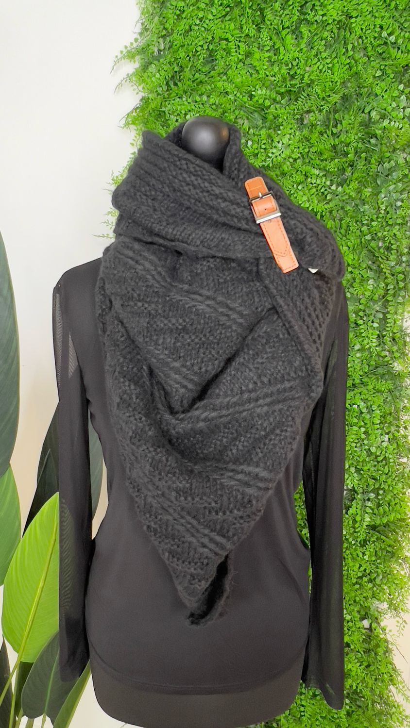 Wrap & Shawl Scarf - Black