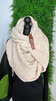 Wrap & Shawl Scarf - Cream