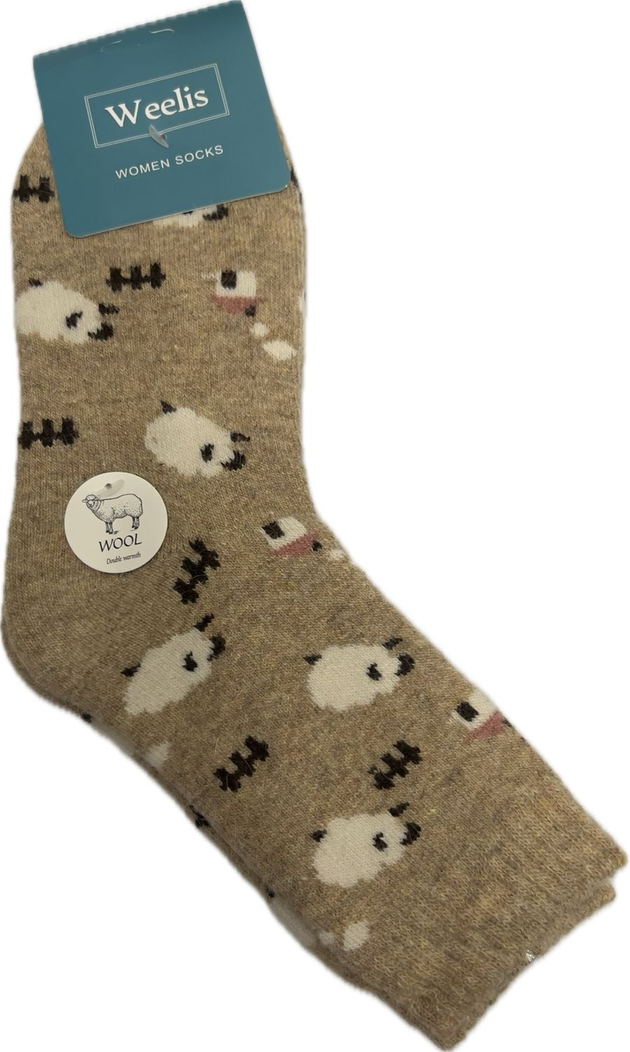 Wool Blend Socks - Sheep Oatmeal