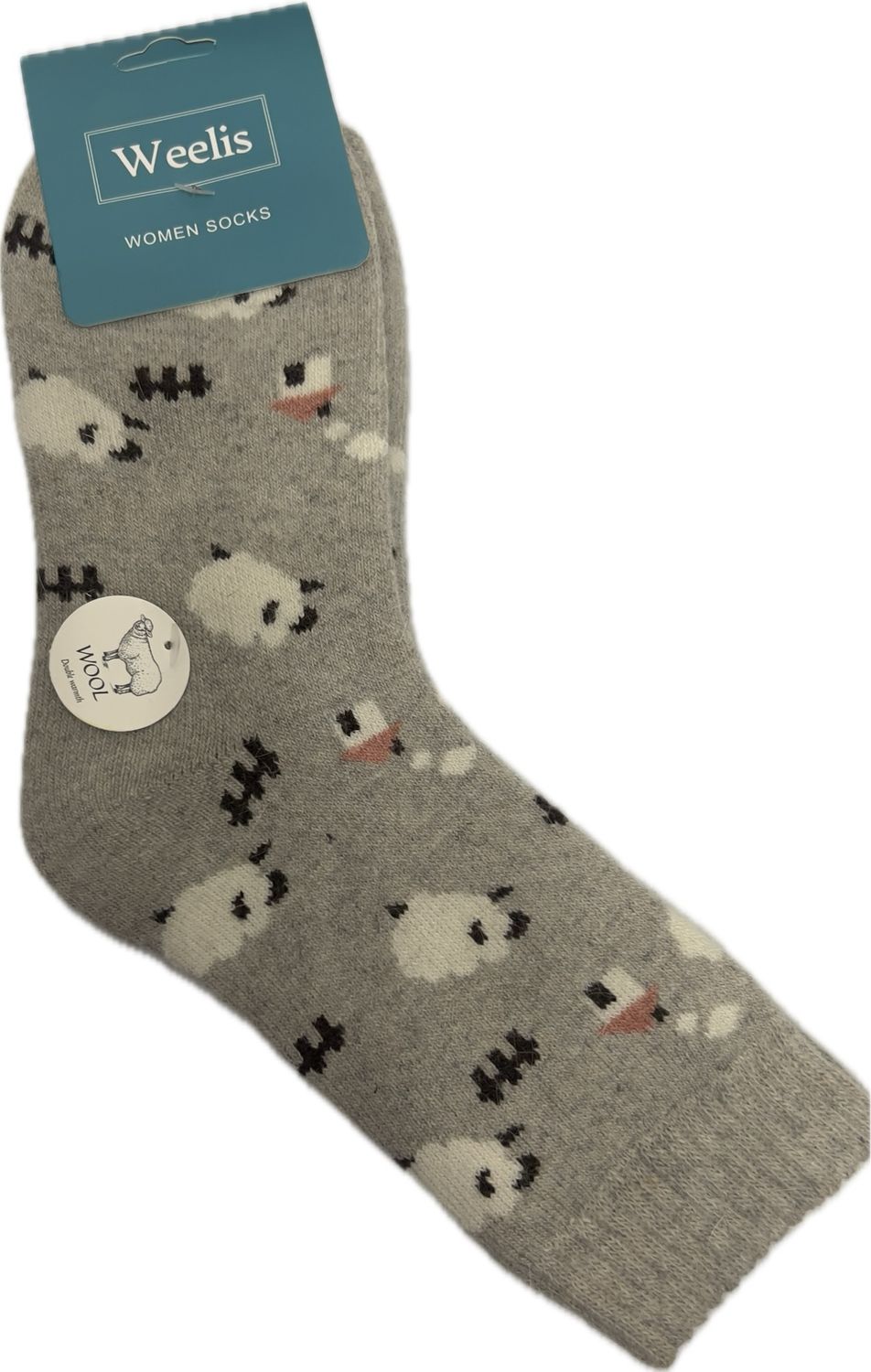Wool Blend Socks - Sheep Grey