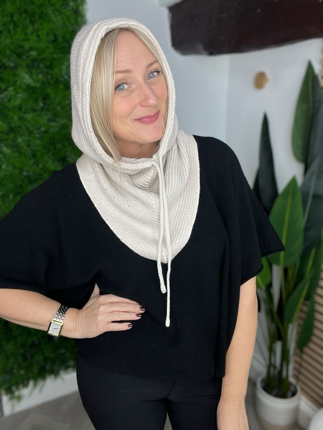 The Snood Hood - Ecru The Snood Hood - Ecru