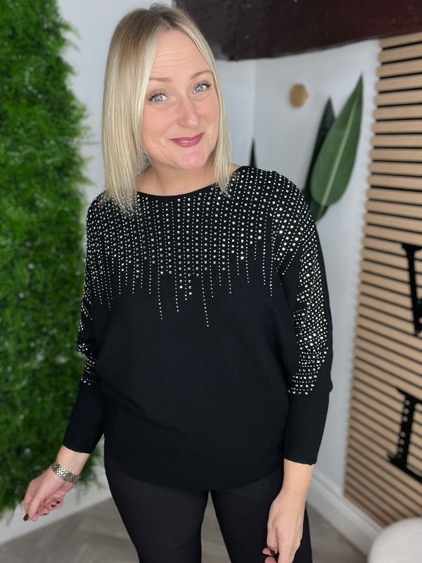 Battersea Diamanté- Black