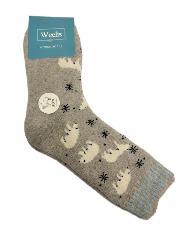 Wool Blend Socks - Polar Bear Grey