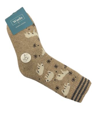Wool Blend Socks - Polar Bear Oatmeal