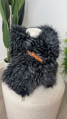 Faux Fur Scarf - Black ( SALE NONE RETURNABLE )