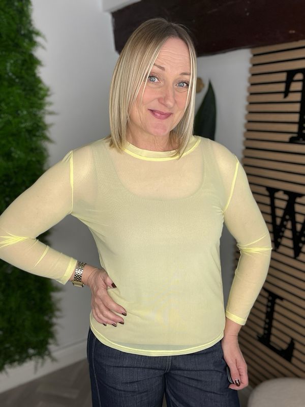 Mesh Top - Lemon