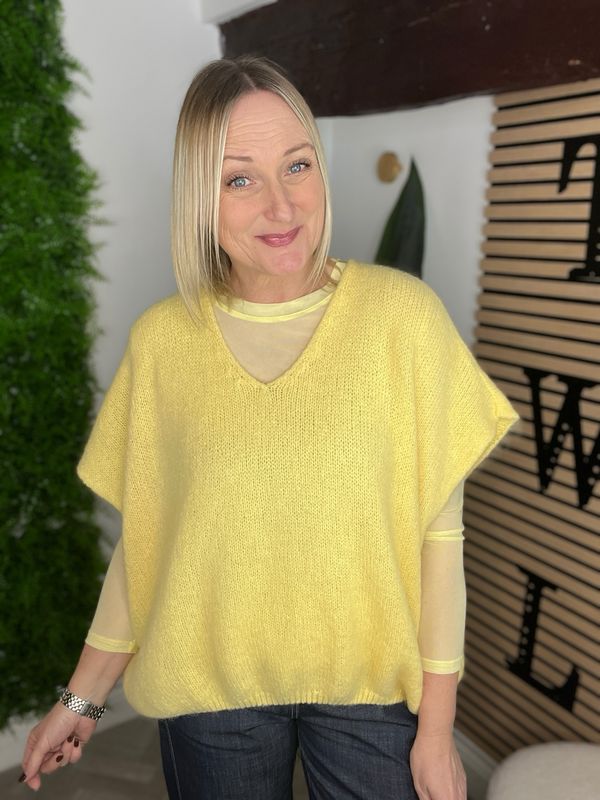 Soft Knit Tank Top - Lemon