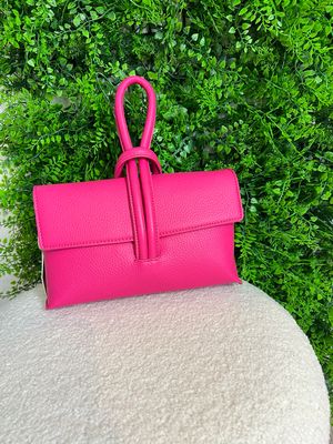 Loop Handle Handbag - Hot Pink