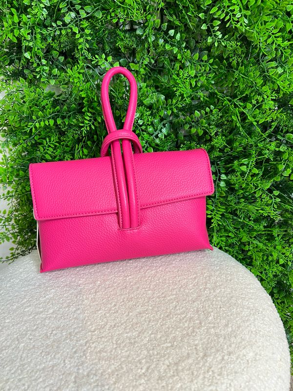 Loop Handle Handbag - Hot Pink