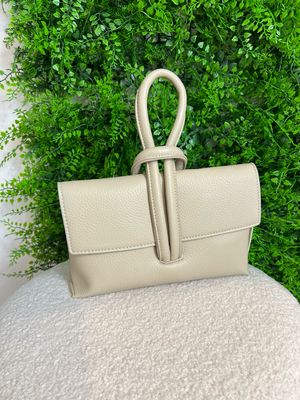 Loop Handle Handbag - Stone