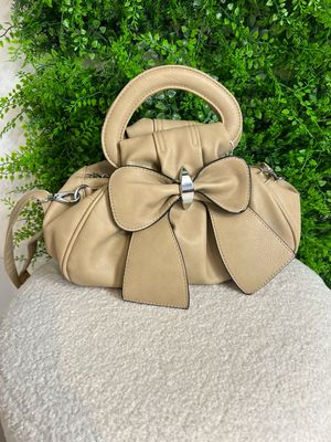 Bow Detail Handbag - Stone Bow Detail Handbag - Stone