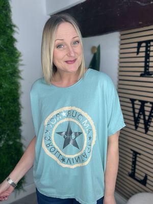 Starfish Tee Relaxed Fit - Pistachio