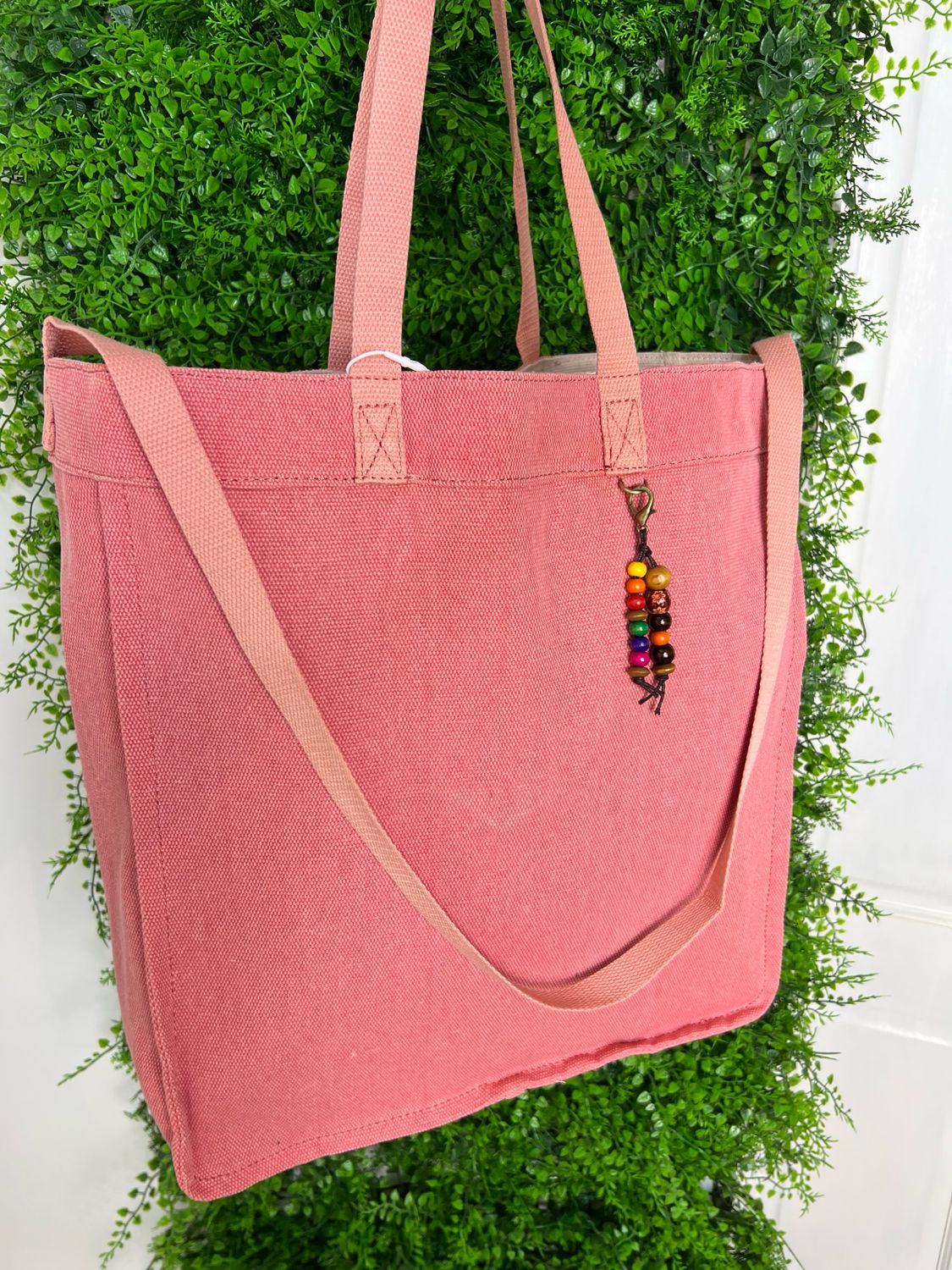 Canvas Bag 3 Handle Choice - Soft Coral