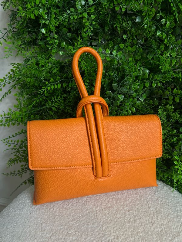 Loop Handle Handbag - Orange