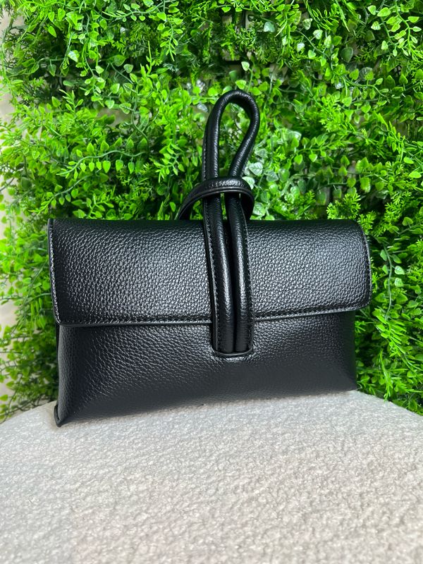 Loop Handle Handbag - Black