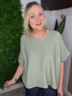 Box Fit Knit - Khaki