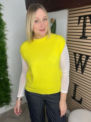 Tank Top Light Knit - Canary Yellow