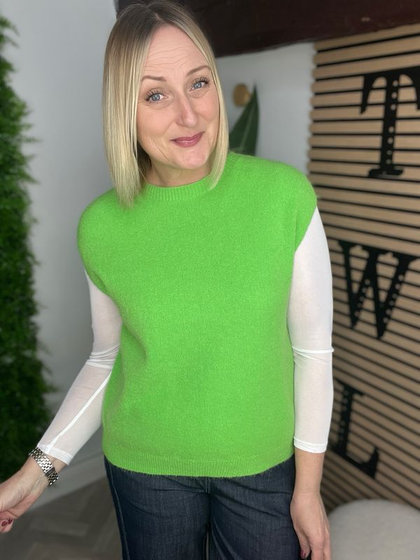 Tank Top Light Knit - Lime