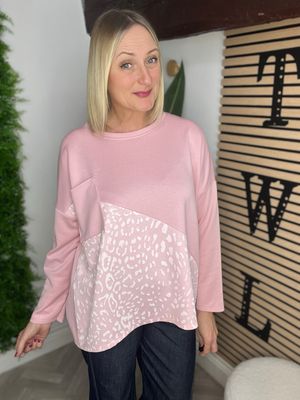 Scuba Animal Detail Top - Pink