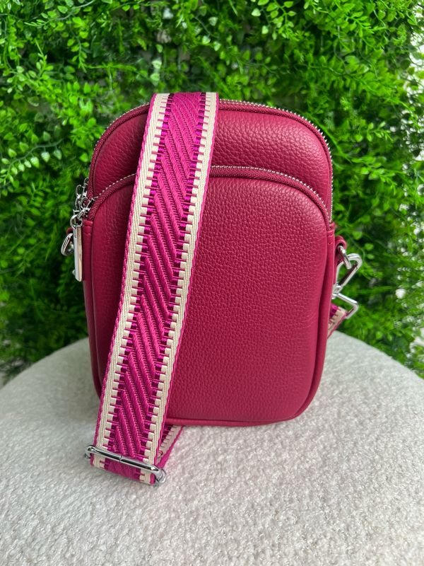 Small Crossbody Bag - Hot pink
