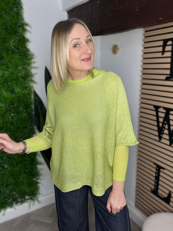 Box Fit Knit ‘The Summer One’ - Lime Green