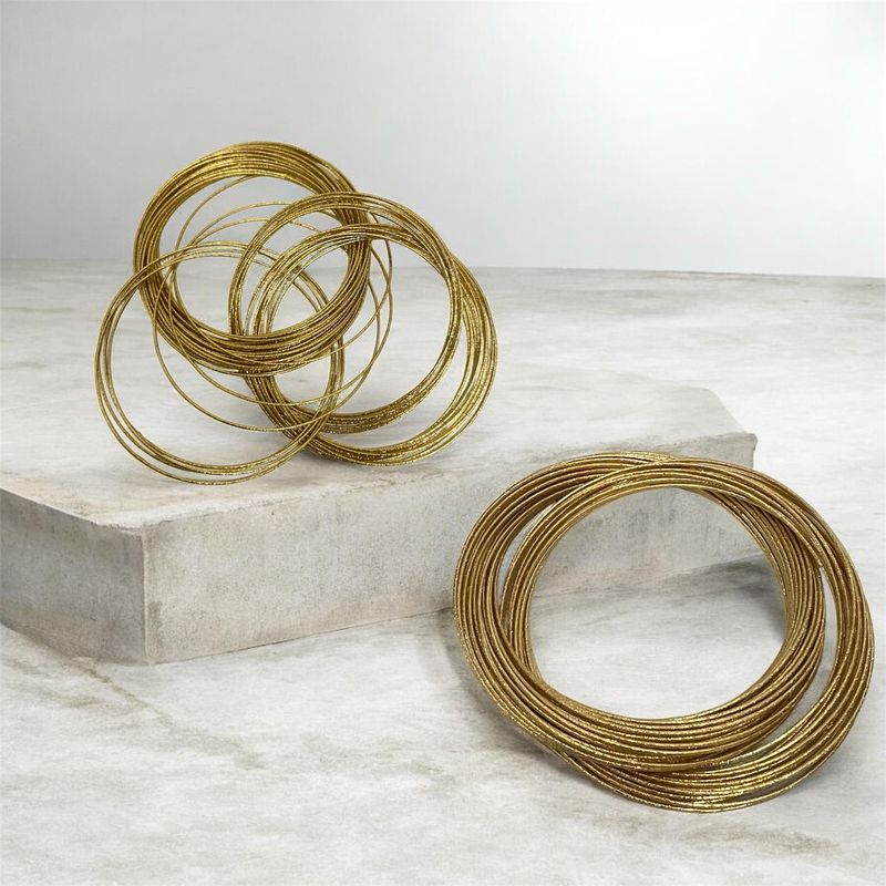 Cluster Gold Bangles