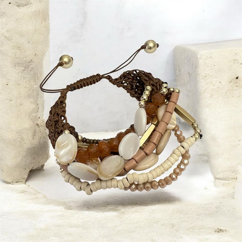 Boho Tie Cluster Bracelet