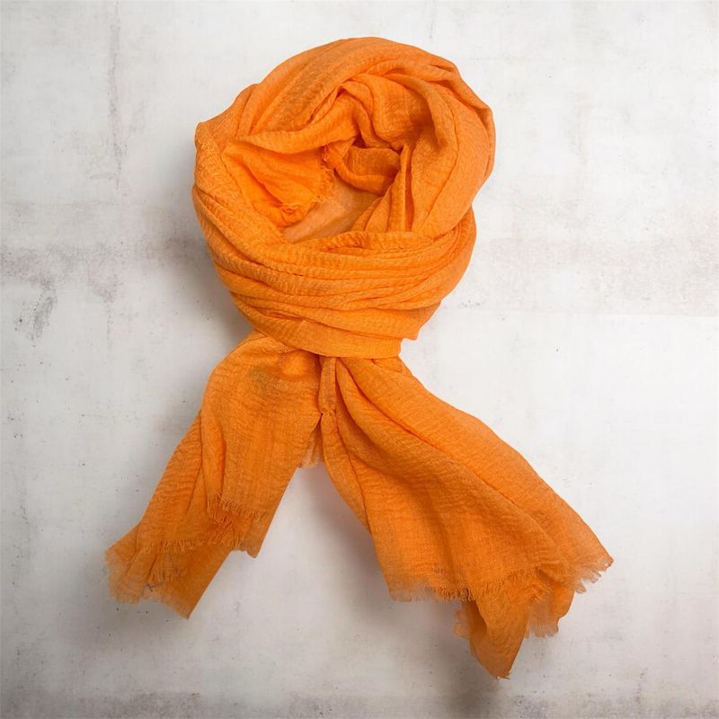 Summer Waffle Scarf - Peach