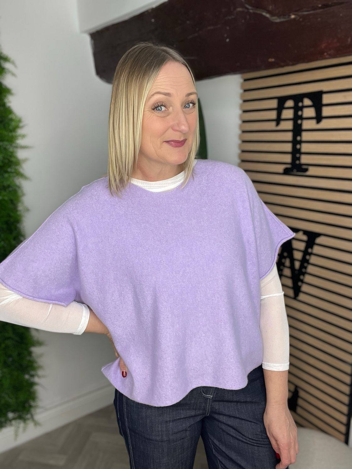 Box Fit Knit - Lavender