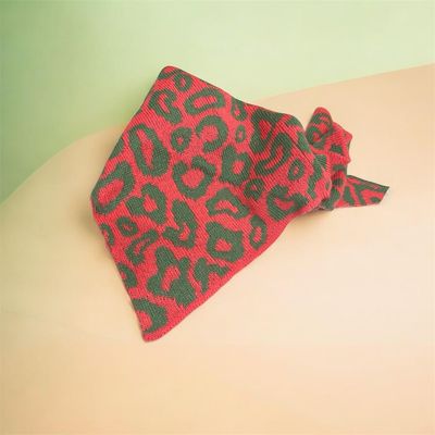 Shawl Scarf Double Sided - Khaki and coral