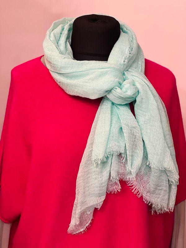 Summer Waffle Scarf - Mint