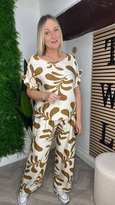 Co-ord Set Abstract - Camel