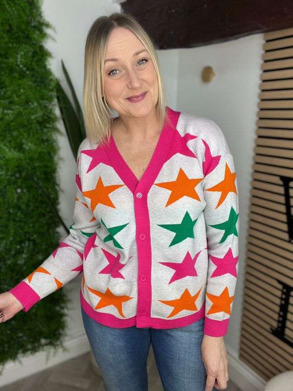 Bright Star Cardigan - Multi Mix