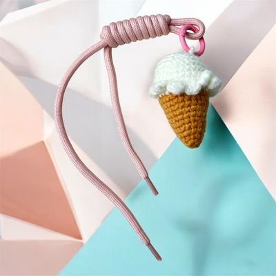 Crochet Knitted Keyring - Ice Cream