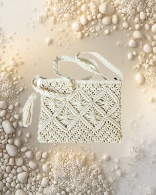 Crochet Envelope Bag - Ecru