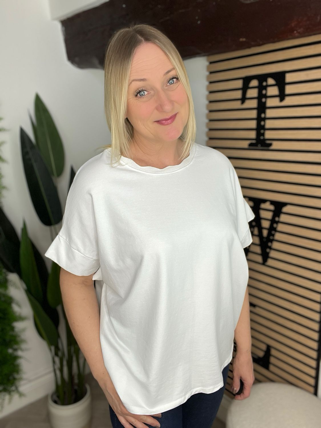 Relaxed Fit Tee - White