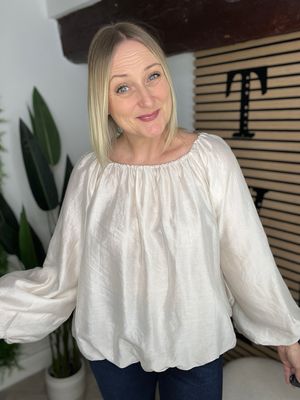 Blouson Style Top - Buttermilk Blouson Style Top - Buttermilk