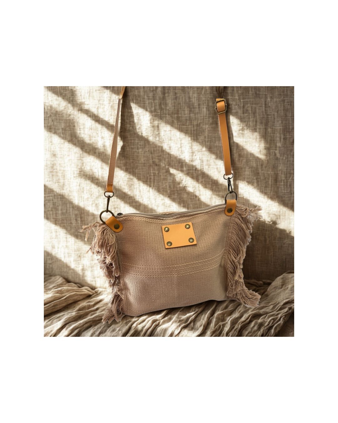 Canvas Envelope Bag - Sand