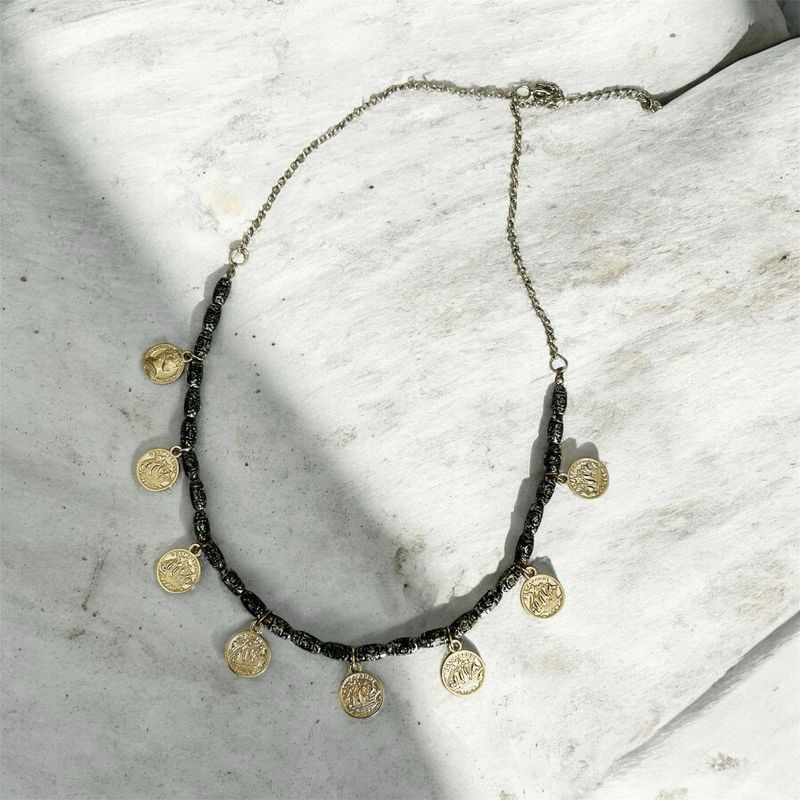 Mixed Metal Coin Necklace