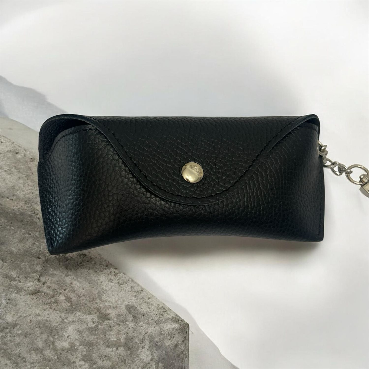 Leather Sunglass Case - Black