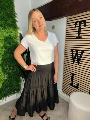 Gypsy Style Skirt - Black
